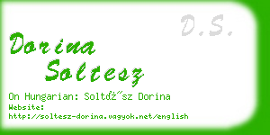 dorina soltesz business card